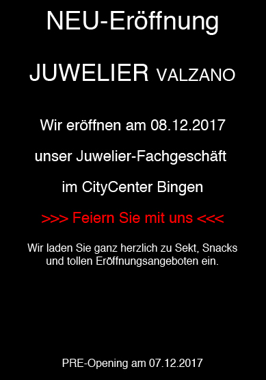 Neueröffnung Juwelier Valzano