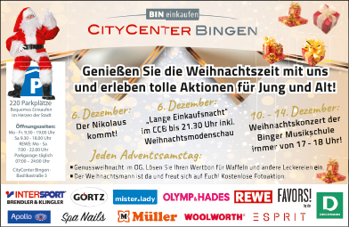 Weihnachten im Citycenter Bingen